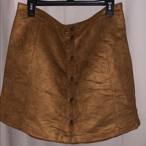 Suede Skirt